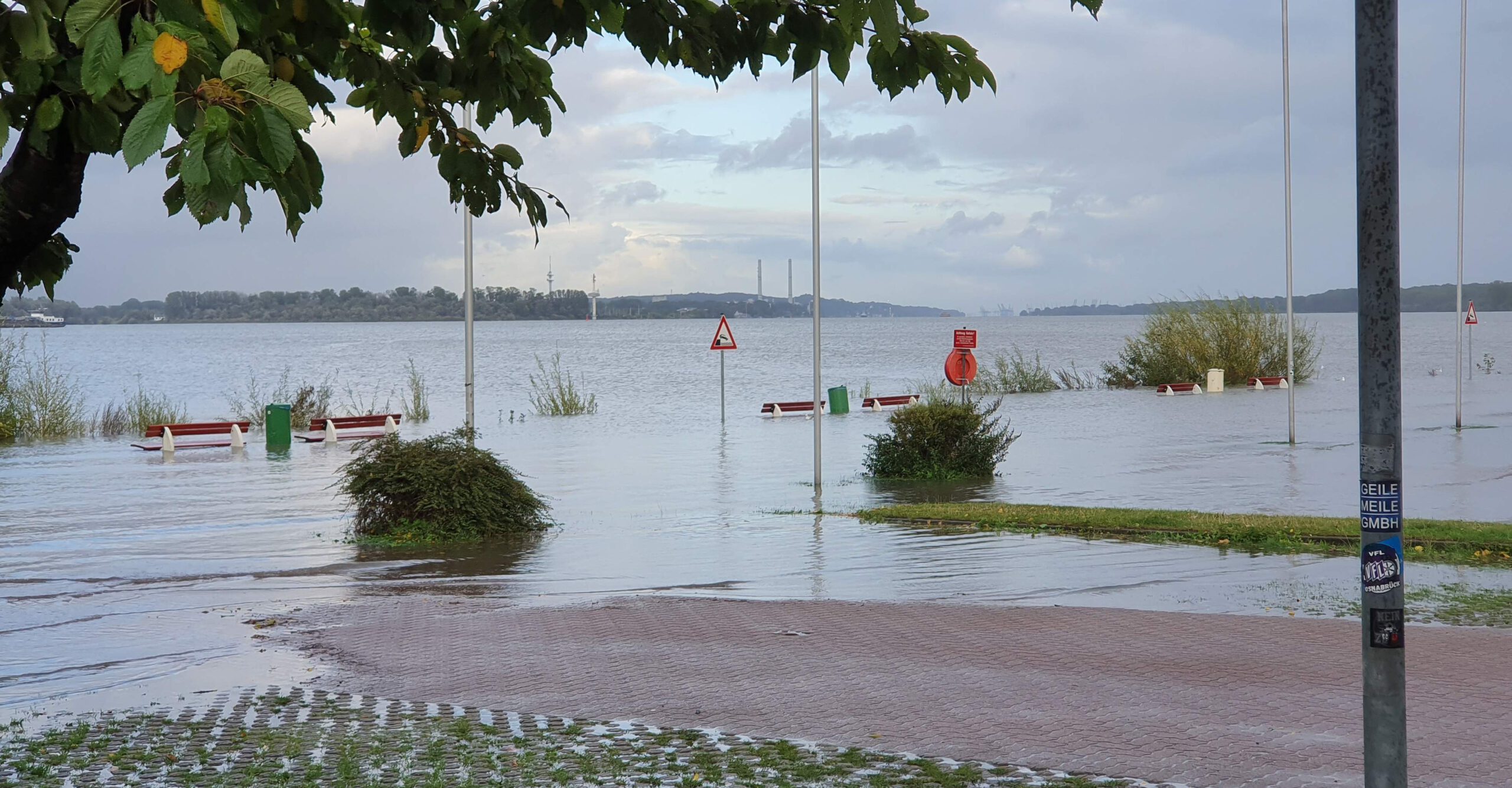 Hochwasser an der Elbe